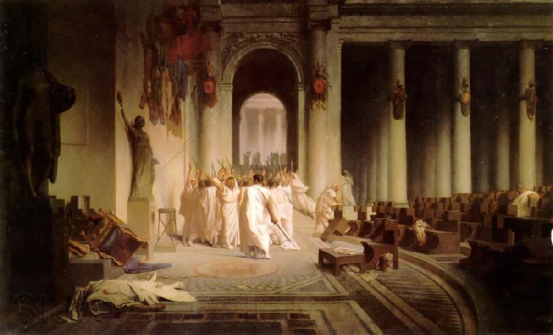 Jean Leon Gerome The Death of Caesar Norge oil painting art